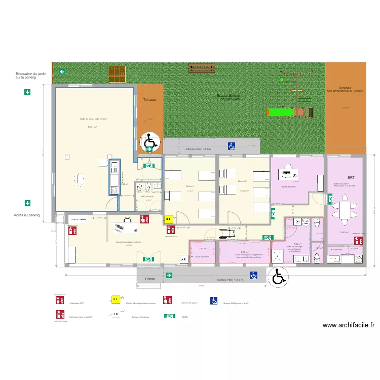 cr&egrave;che aubi&egrave;re 8. Plan de 