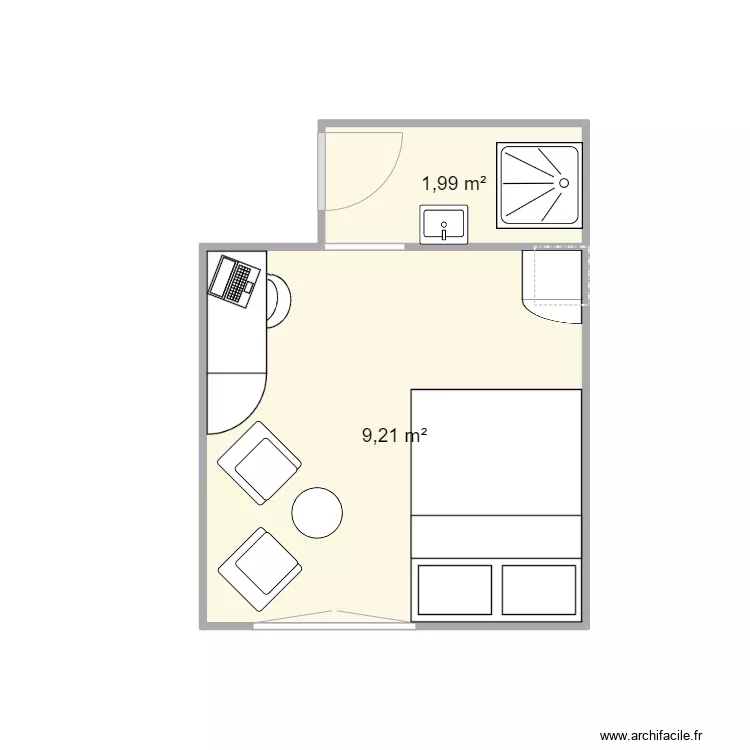 Guest room. Plan de Guest room. Plan de