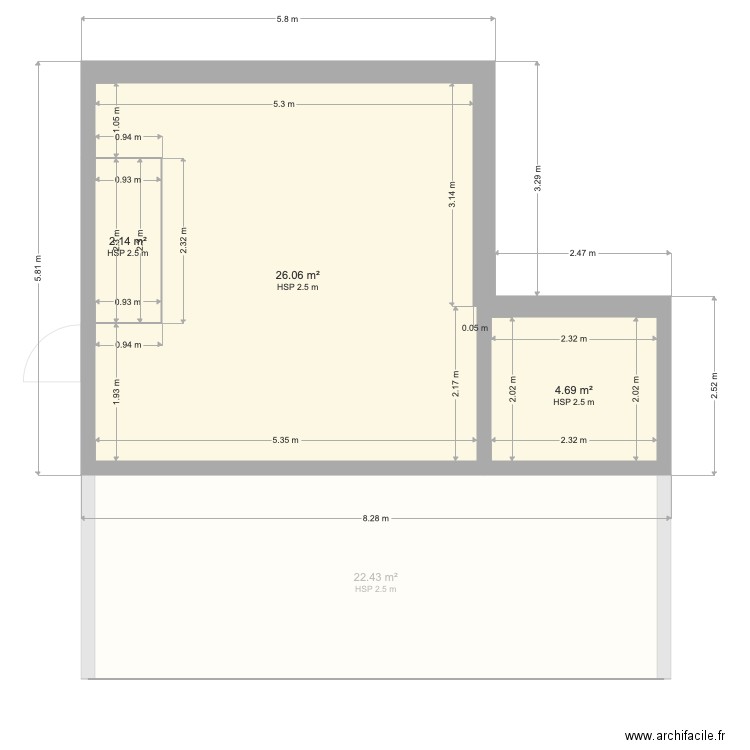 Pool House. Plan de 0 pièce et 0 m2