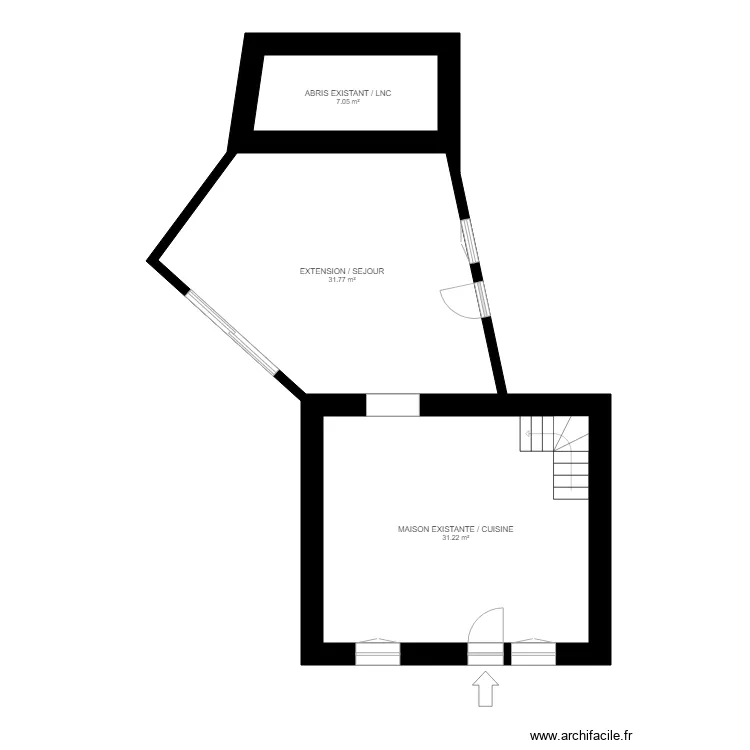 MADAULE 42560 CHENEREILLES. Plan de 