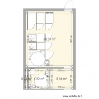 VESTIAIRE  plan salle de sport à vestric