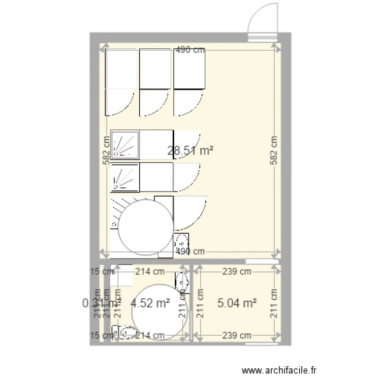 VESTIAIRE  plan salle de sport à vestric. Plan de 0 pièce et 0 m2