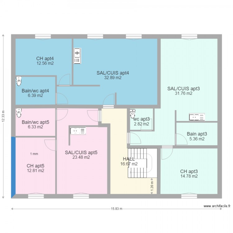 MENNECY3 Ep32 1ER ETAGE NH. Plan de 0 pièce et 0 m2