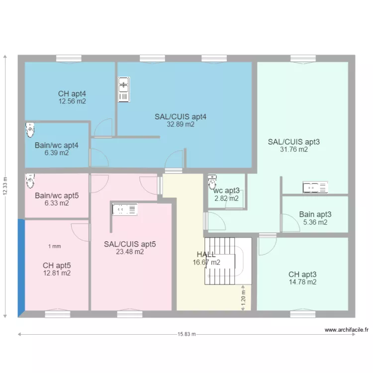 MENNECY3 Ep32 1ER ETAGE NH. Plan de 