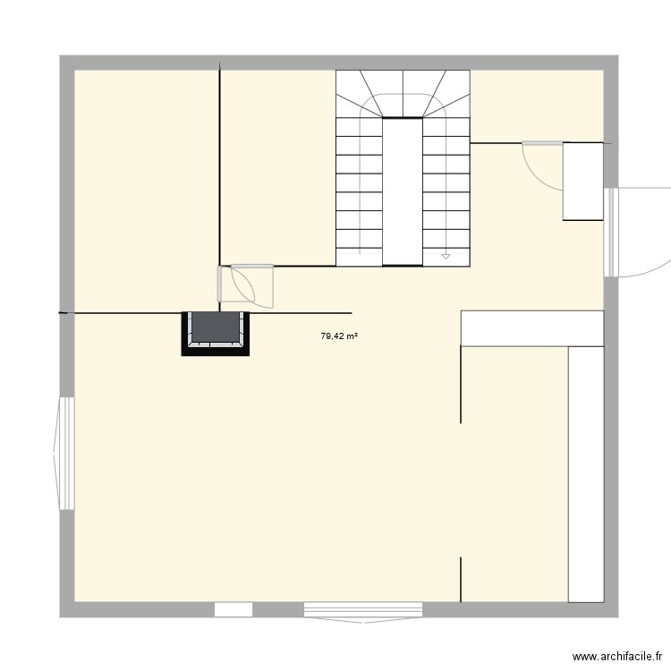 rez Villa MEX MONT RIOND 14. Plan de 1 pièce et 79 m2