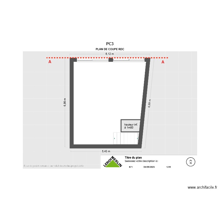 PC RDC Saint Jean. Plan de 0 pièce et 0 m2