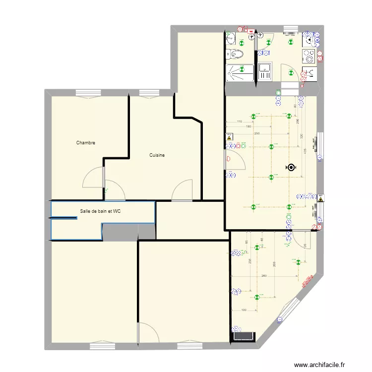 2C 2&egrave;me &eacute;tage V02. Plan de 