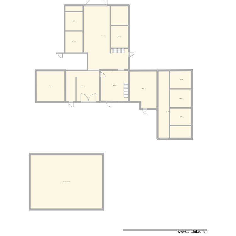 Test1. Plan de 13 pièces et 428 m2