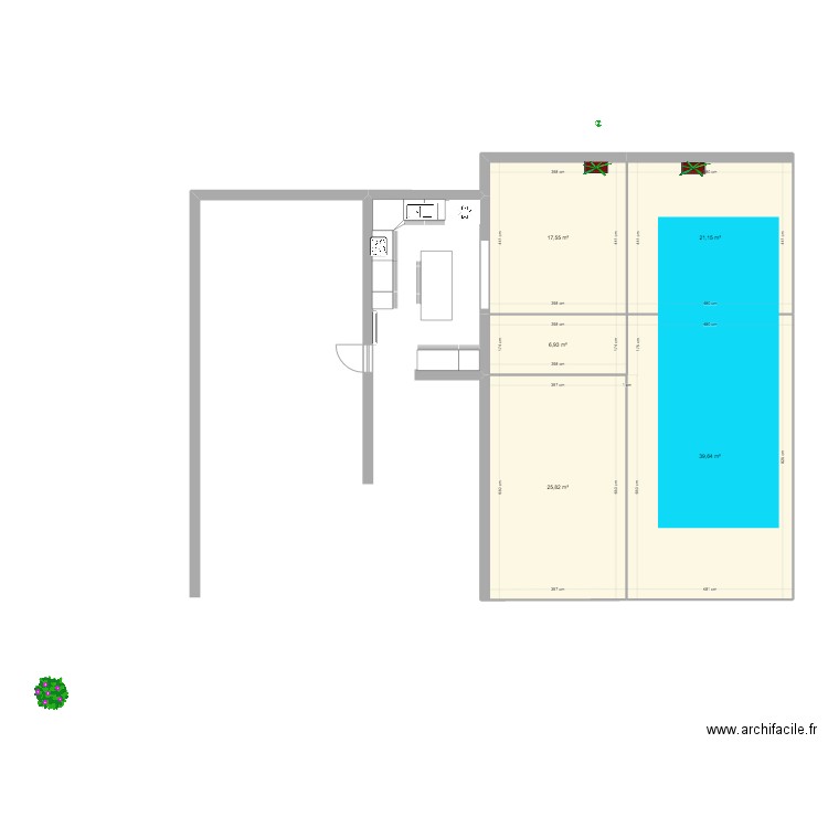 PISCINE ELEC. Plan de 5 pièces et 111 m2