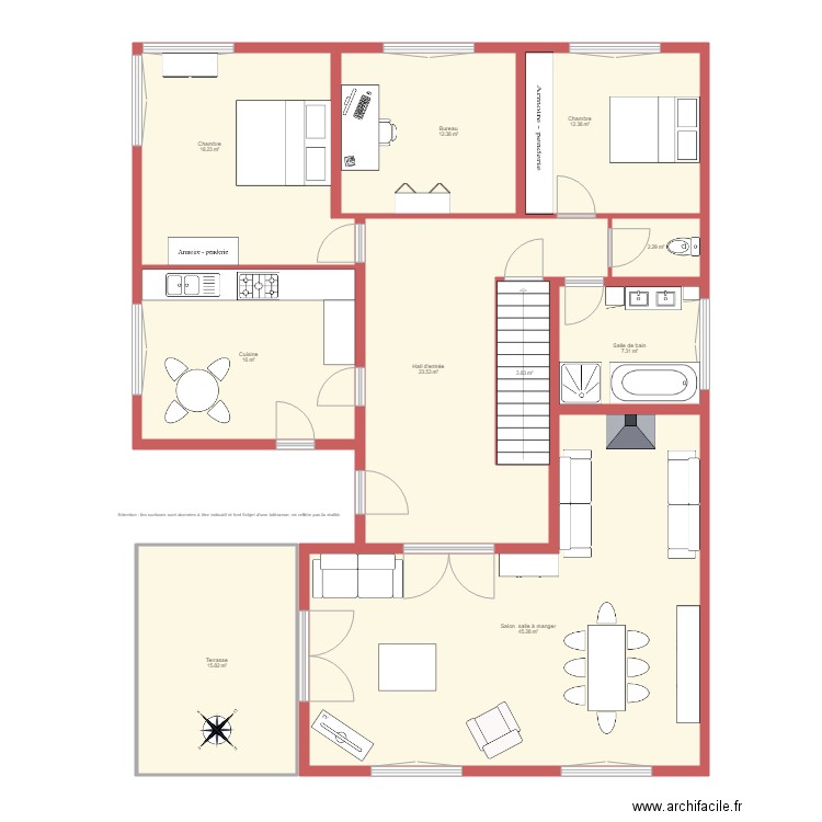 BI 1364 RUFF rdc NC. Plan de 0 pièce et 0 m2