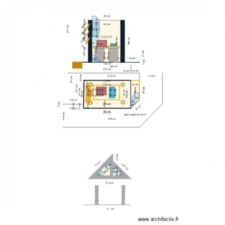 Toiture barbecue. Plan de 0 pièce et 0 m2