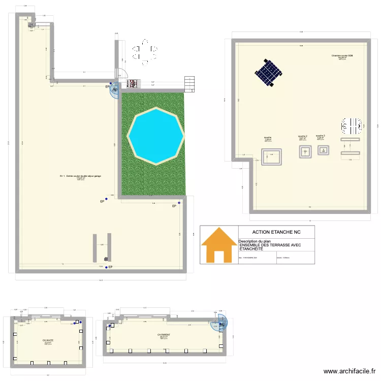 plan VILLA NZ. Plan de 