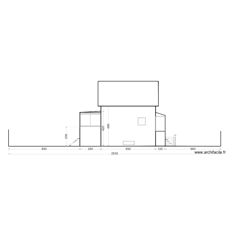 Coupe Avant Travaux 2. Plan de 