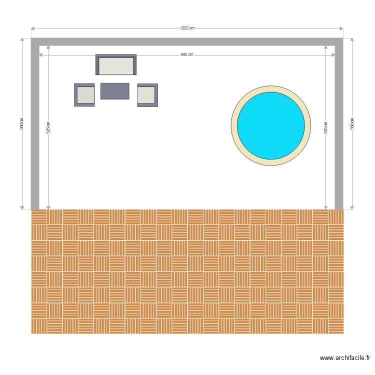 extension hangar. Plan de 0 pièce et 0 m2