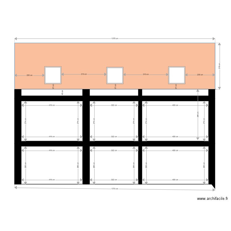 coupe bb après travaux côté Givet. Plan de 0 pièce et 0 m2