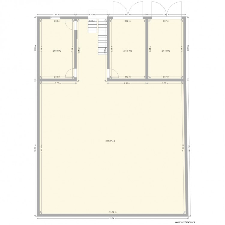 hafa. Plan de 4 pièces et 279 m2