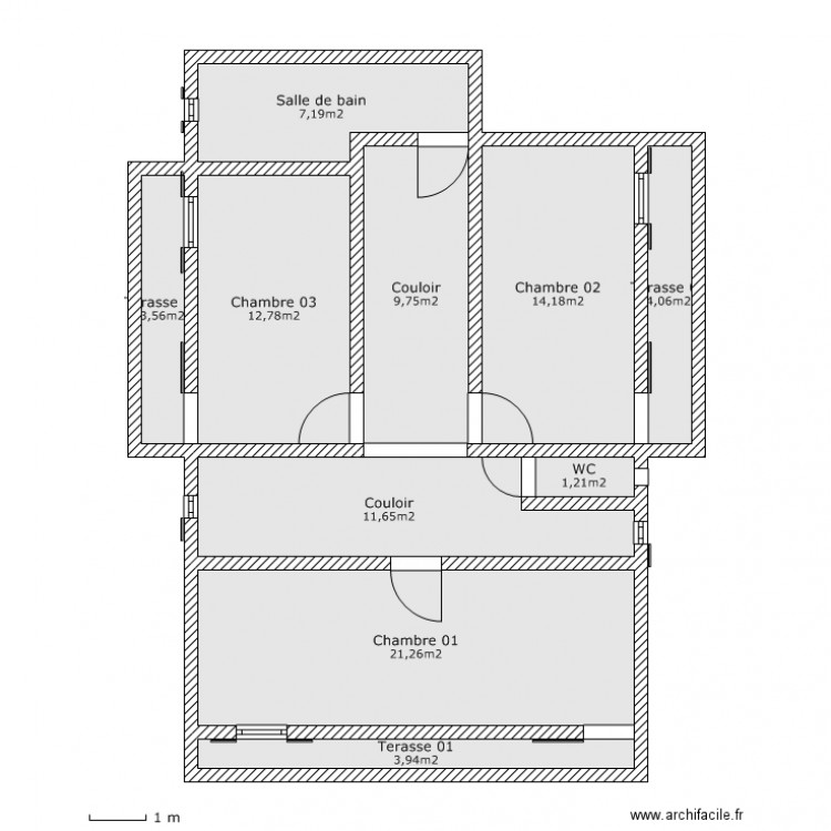 1er House01. Plan de 0 pièce et 0 m2