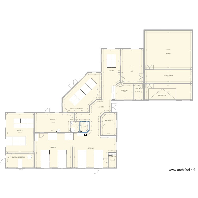 AGENCE SAVENAY PLAN FINAL. Plan de 0 pièce et 0 m2