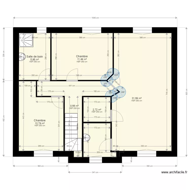 Kodjo Chatillon 120 etage 2. Plan de 