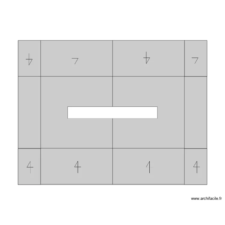 flat bathroom design. Plan de 