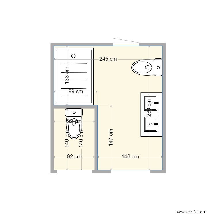 salle de bains rigaud. Plan de 0 pièce et 0 m2