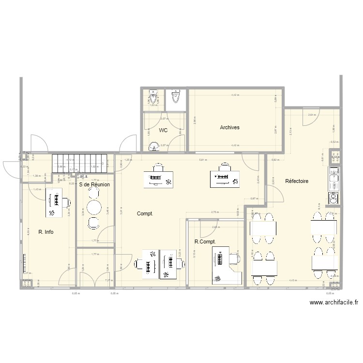 FRW. Plan de 11 pièces et 116 m2