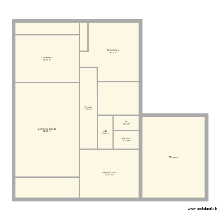 test B. Plan de 0 pièce et 0 m2