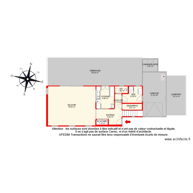 BI 4910 RDC. Plan de 0 pièce et 0 m2