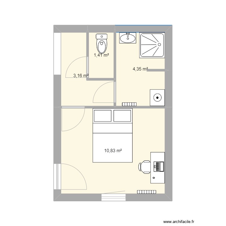sdb. Plan de 0 pièce et 0 m2