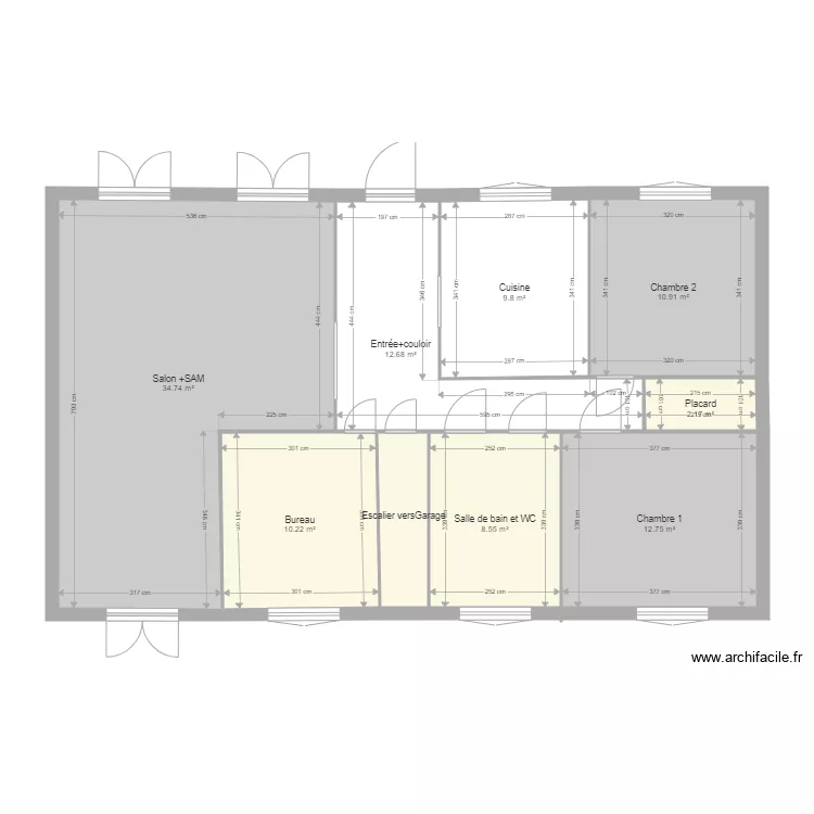 maison. Plan de 