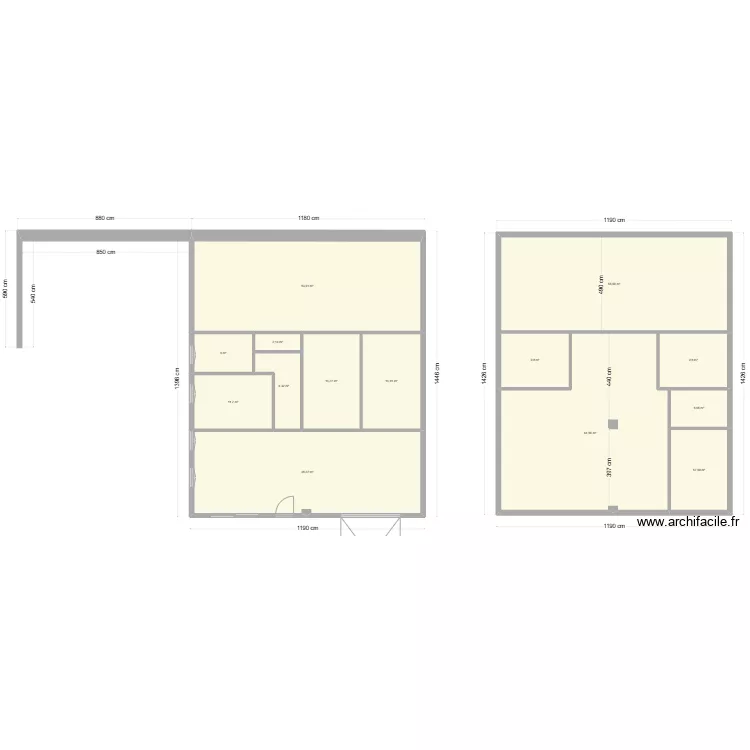 Projet Grange. Plan de 