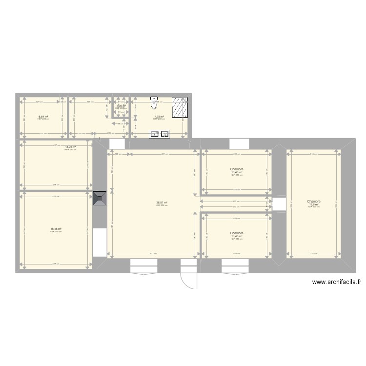 Àngels1. Plan de 9 pièces et 130 m2