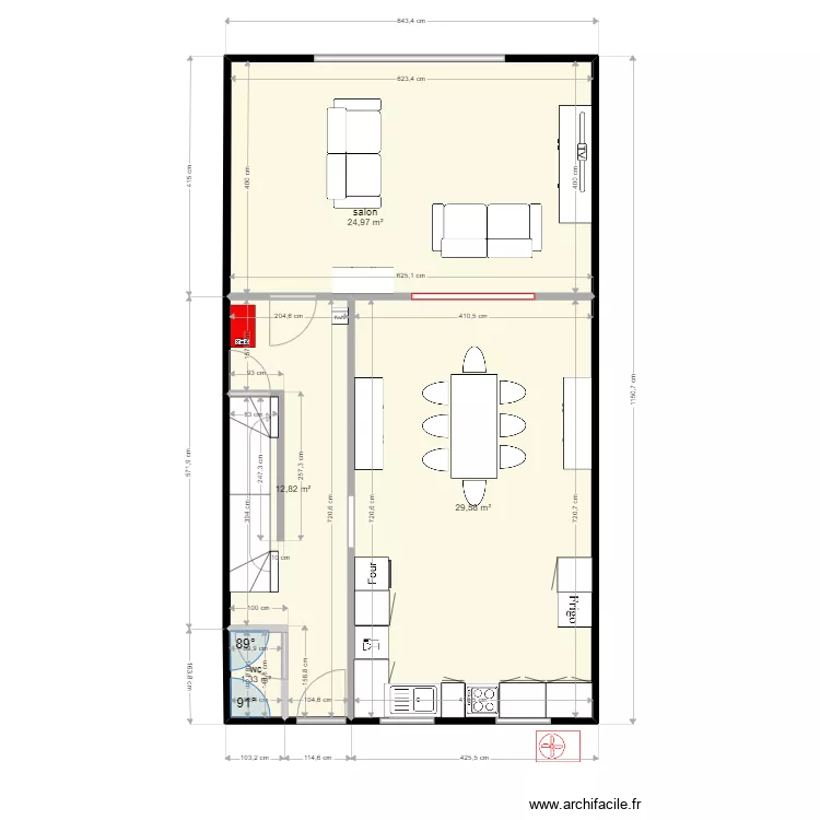 GRAND LEEZ RDC ILG pompe. Plan de 