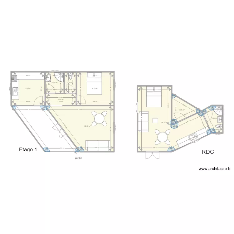 Maison Village Carbuccia. Plan de 