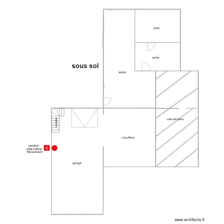 michel guicheteau sous sol. Plan de 0 pièce et 0 m2