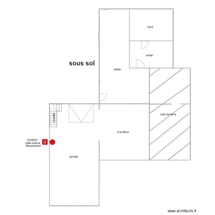 michel guicheteau sous sol. Plan de 0 pièce et 0 m2