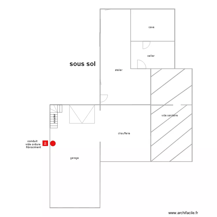 michel guicheteau sous sol. Plan de 