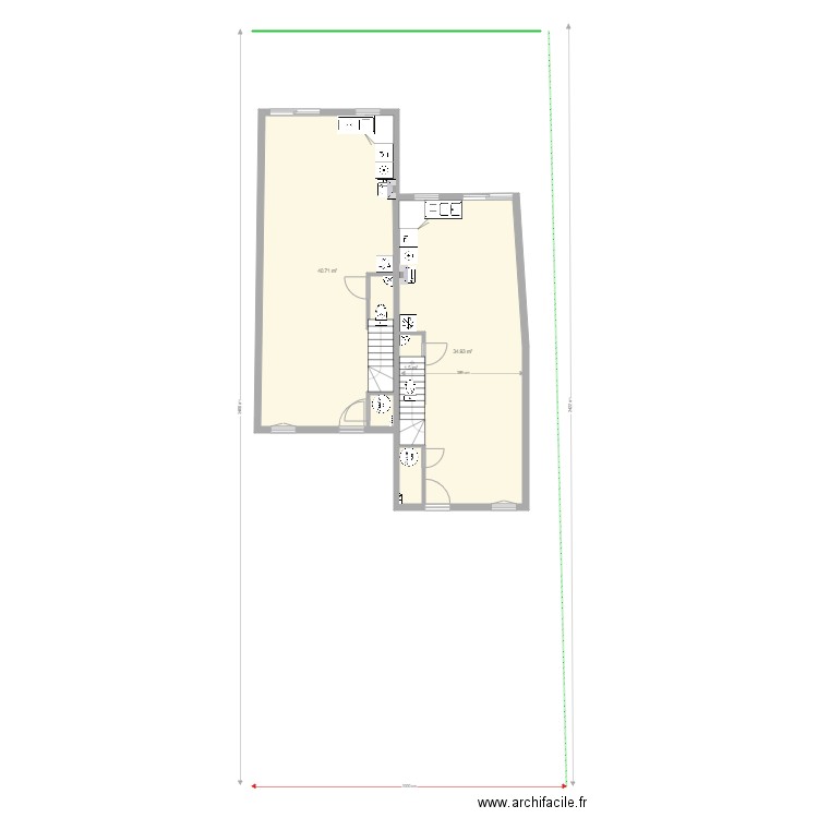 base plan g moulin RCH. Plan de 0 pièce et 0 m2