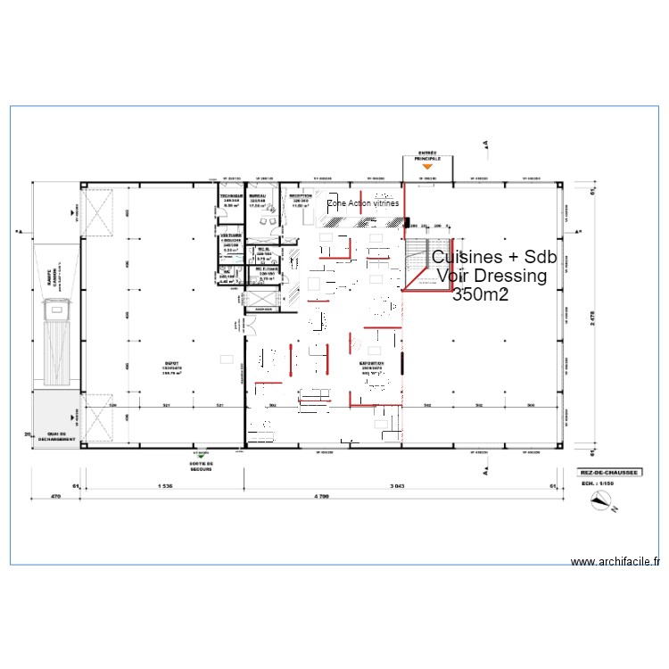 Rez de chaussée. Plan de 0 pièce et 0 m2