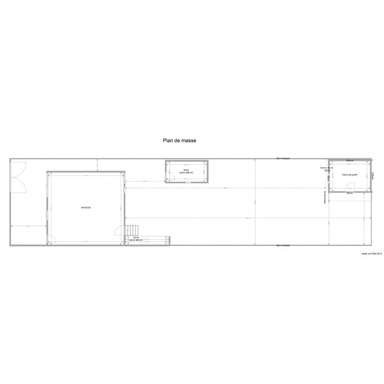 Plan de masse Pingat. Plan de 0 pièce et 0 m2