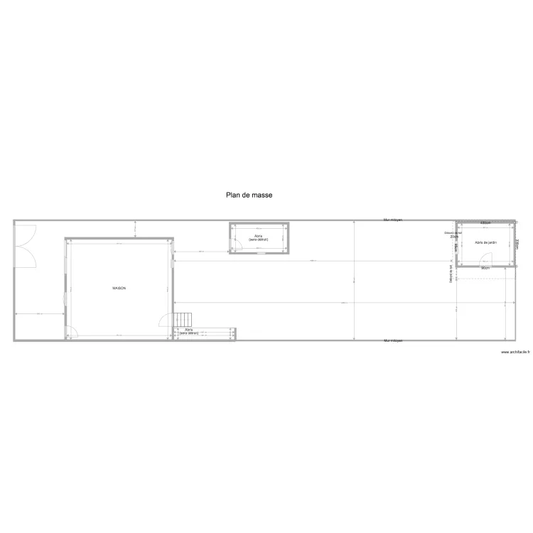 Plan de masse Pingat. Plan de 