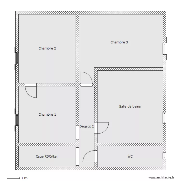 CZAK 1er &eacute;tage. Plan de 