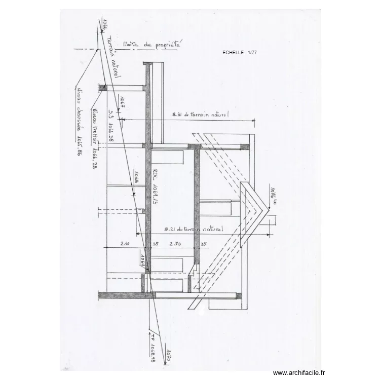 ROZAND   VILLARD  COUPE A. Plan de 