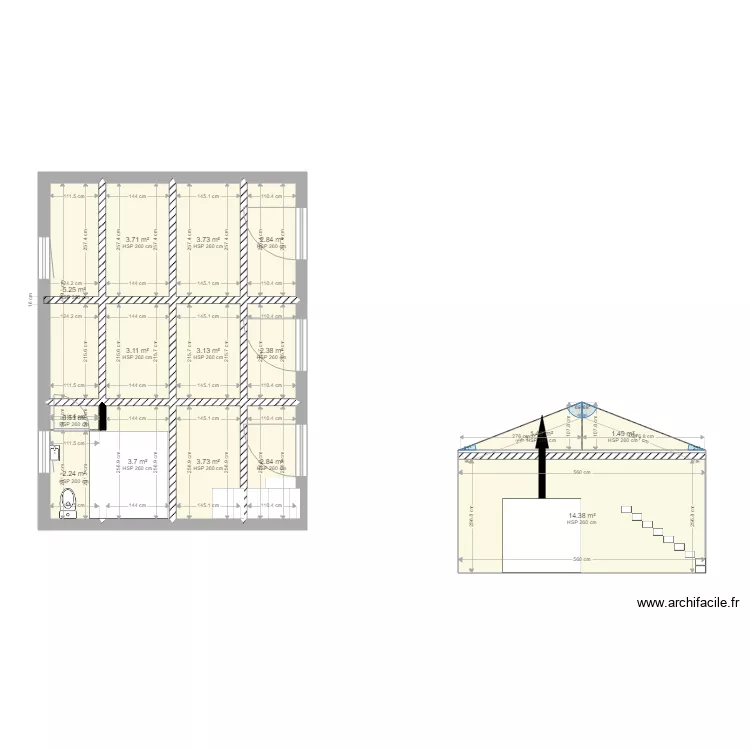 ecurie Atelier. Plan de 