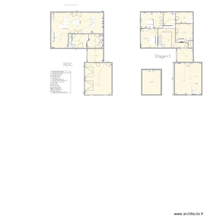Maison Tof V1. Plan de 17 pièces et 353 m2