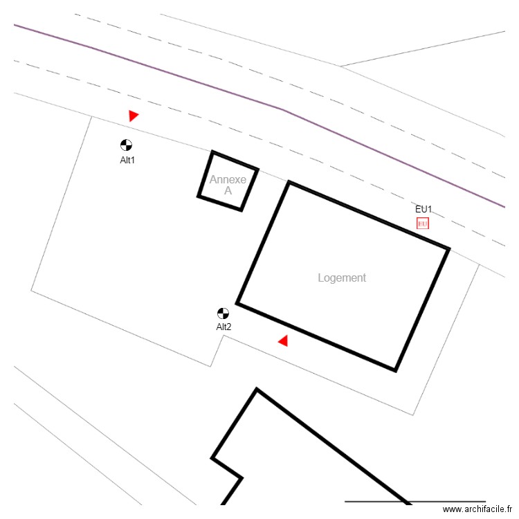 ABC0009parcelle. Plan de 0 pièce et 0 m2