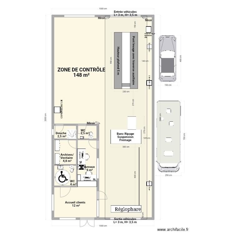 CCT VL Type bâtiment 20x10. Plan de 0 pièce et 0 m2