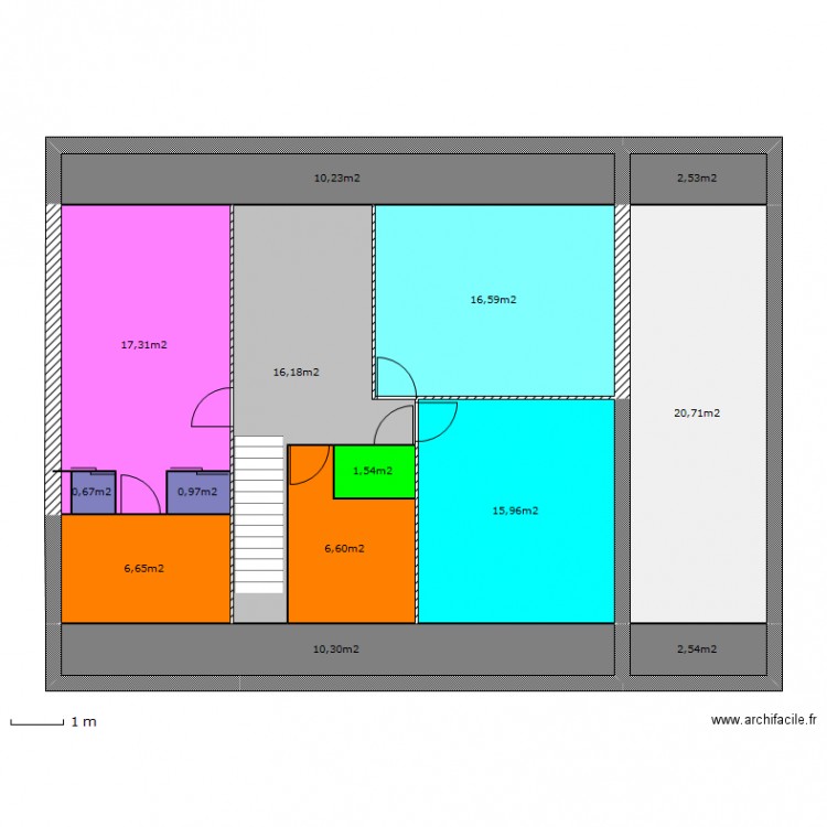 ETAGE V2. Plan de 0 pièce et 0 m2
