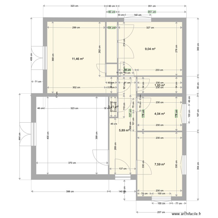 appart bas. Plan de 0 pièce et 0 m2