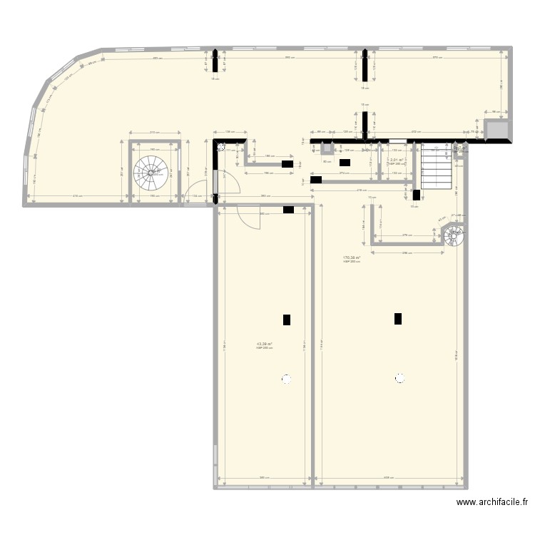 La Celle Saint Cloud  André René Gibert. Plan de 7 pièces et 221 m2